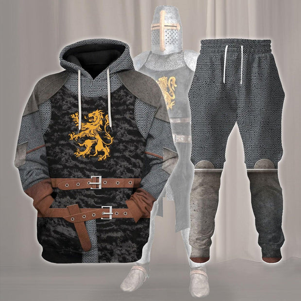 HB Heraldic Knight Black Costume Hoodie Sweatshirt T-Shirt Tracksuit CSHBC099