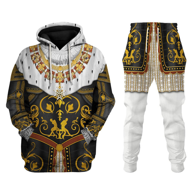 RF Henry IV De Bourbon Coronation Robes Costume All Over Print Hoodie Sweatshirt T-Shirt Tracksuit CSRFC027