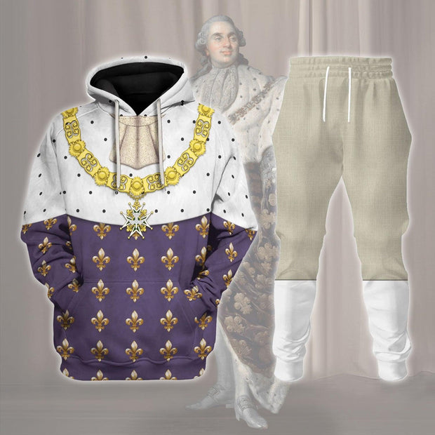 HF Louis XVI King Of France Costume Hoodie Sweatshirt T-Shirt Tracksuit CSHFC034
