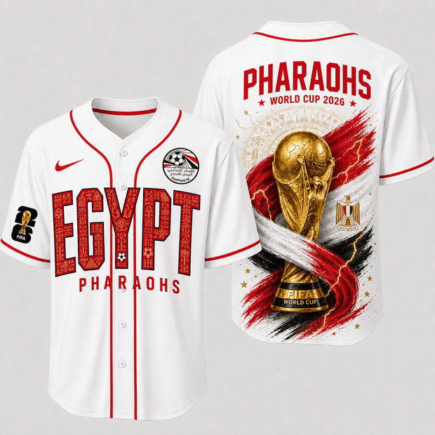Egypt World Cup 2026 - Personalized Baseball Jersey - Gift For Football Lovers, Sports Fans, Sports Lovers, World Cup