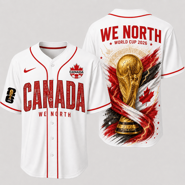 Canada World Cup 2026 - Personalized Baseball Jersey - Gift For Football Lovers, Sports Fans, Sports Lovers, World Cup