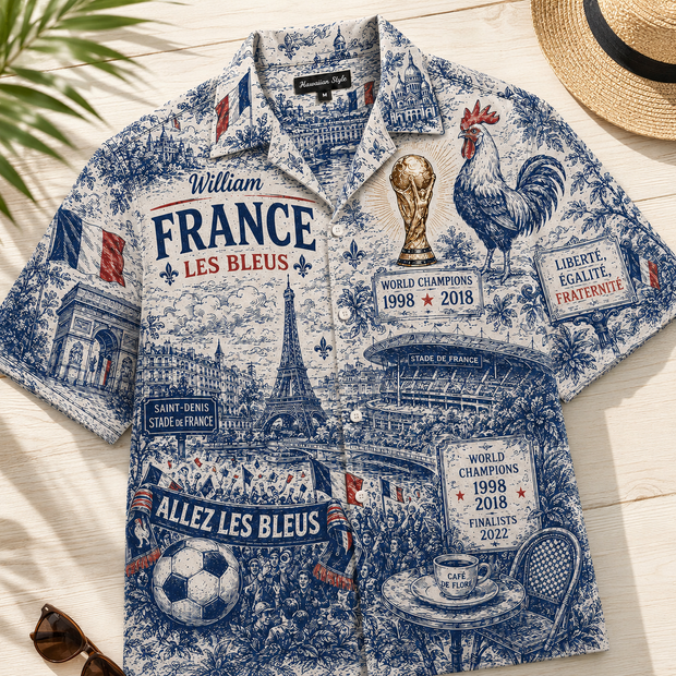France Fifa World Cup 2026 - Personalized Hawaiian Shirt - Gift For Football Lovers, Sports Fans, Sports Lovers, World Cup
