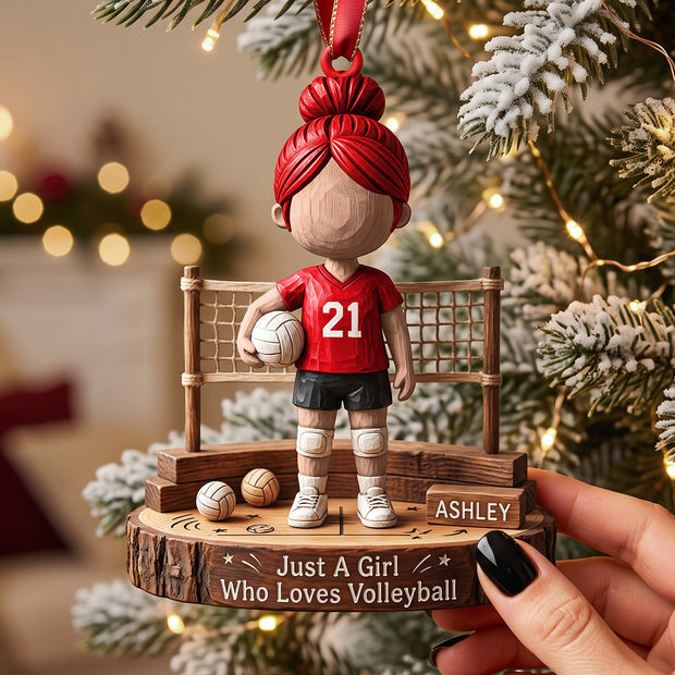 Volleyball Player Christmas Ornament Gift For Volleyball Lovers - Personalized Acrylic Ornament