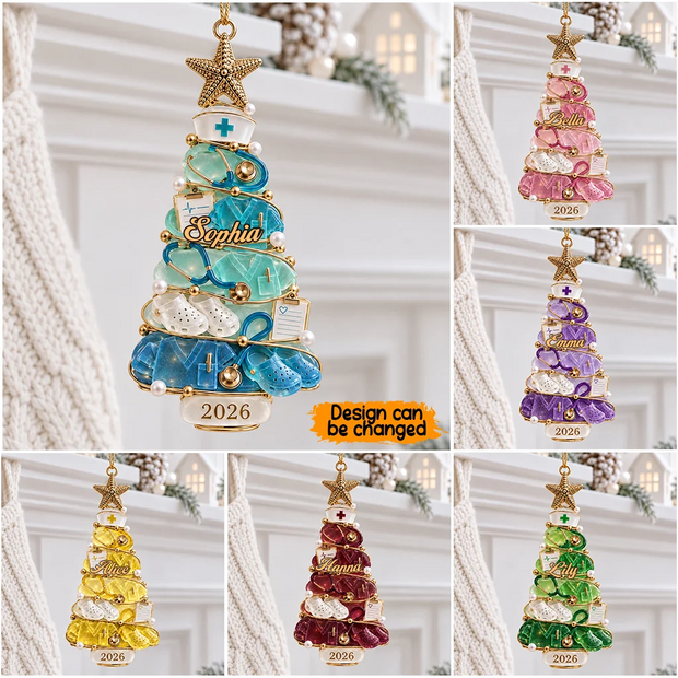 Nurse Life Merry Christmas Gift For Her - Personalized Acrylic Ornament