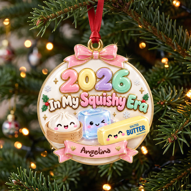 My Squishy Era Custom Name Christmas Gift For Kids - Personalized Acrylic Ornament HH02