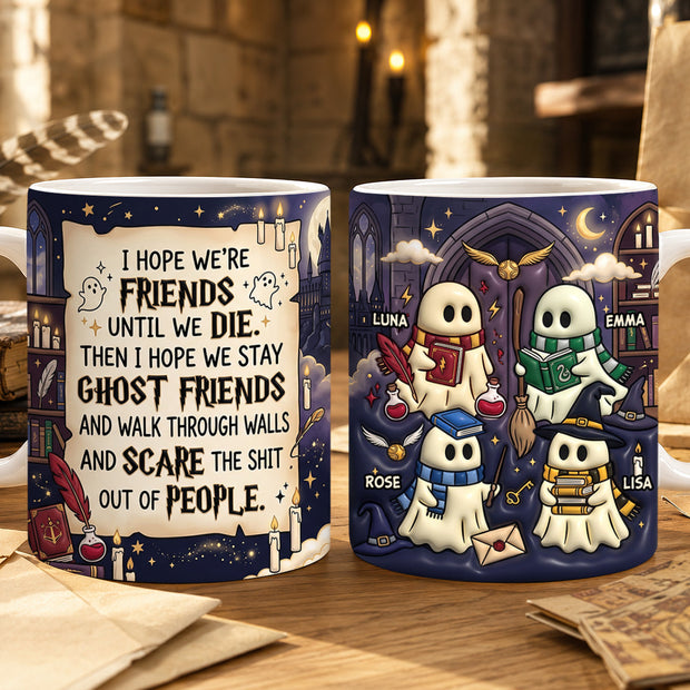 HaPo Ghost Friends - Personalized Mug - Halloween Gift For Friends