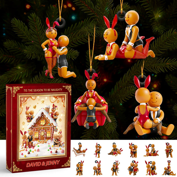 Season To Be Naughty Adult Humor Funny Christmas Gifts For Couple - Personalized Box Advent Calendar