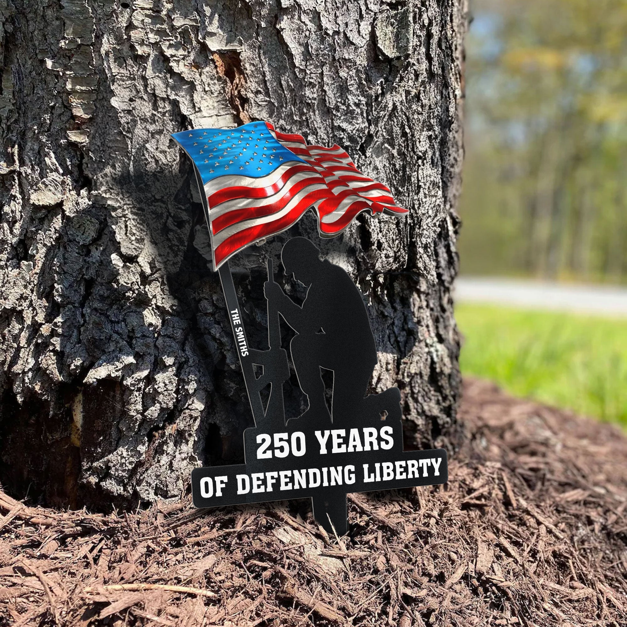 250 Years Of Defending Liberty Personalized Metal Garden Stake_4