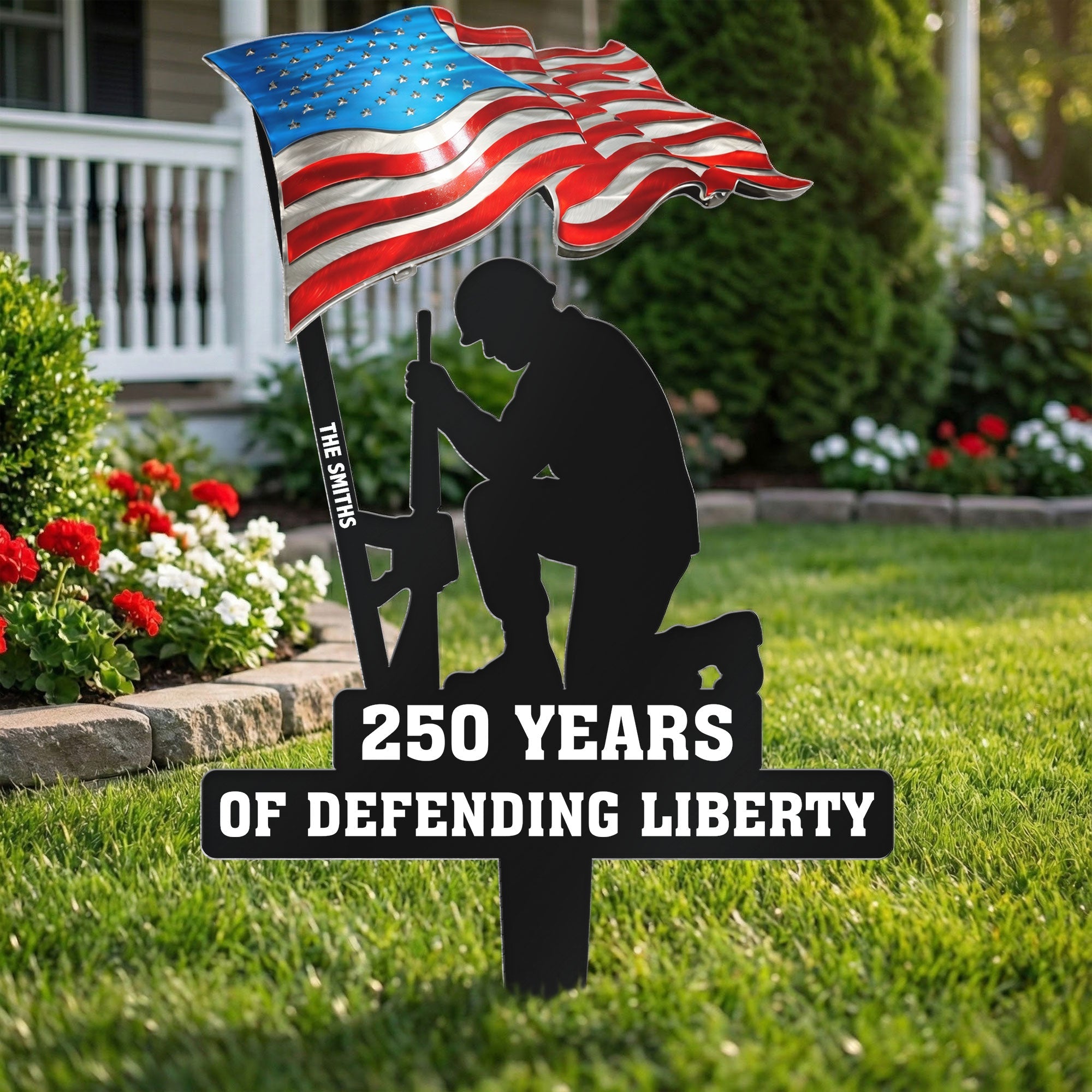 250 Years Of Defending Liberty Personalized Metal Garden Stake_5