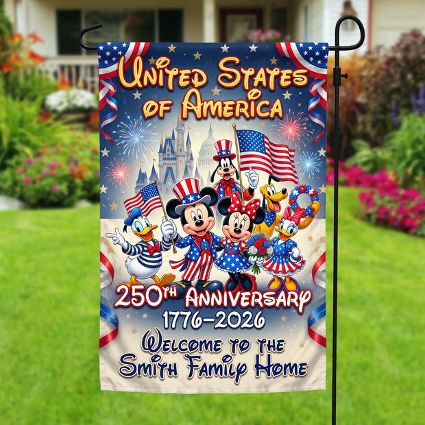 MkMo Family Pride- Personalized Flag - 250th Anniversary Gift