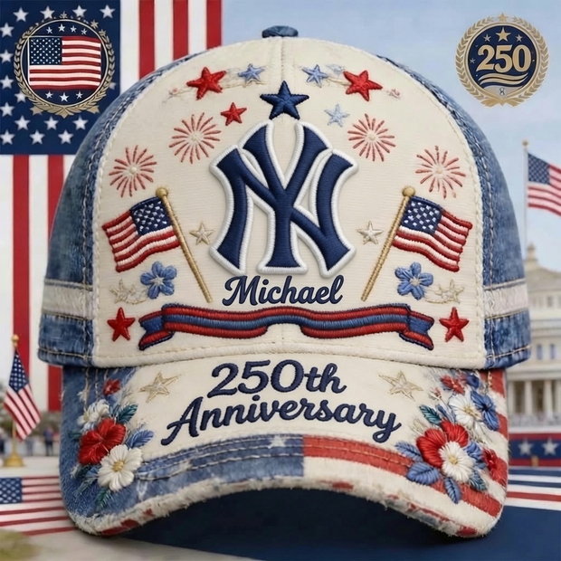 Vintage American Flag Mesh Baseball Cap - Personalized Classic Cap - Gift For Baseball Fans