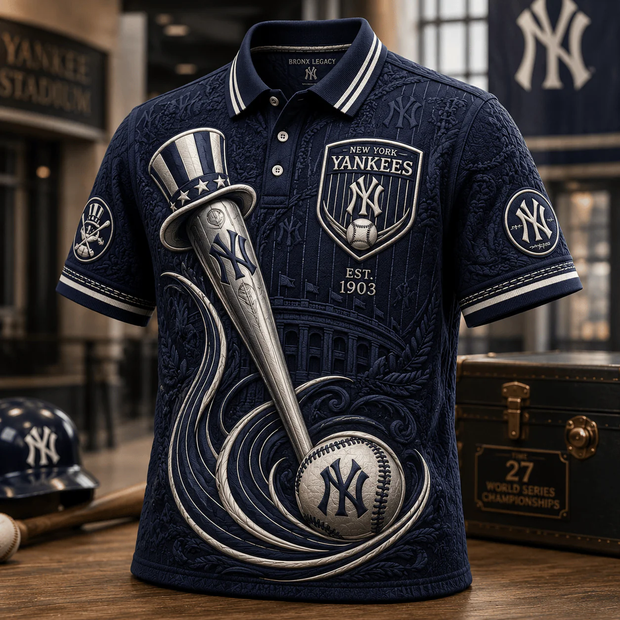 Premium Emboss Polo - Personalized Men Polo - Gift For Baseball Fans