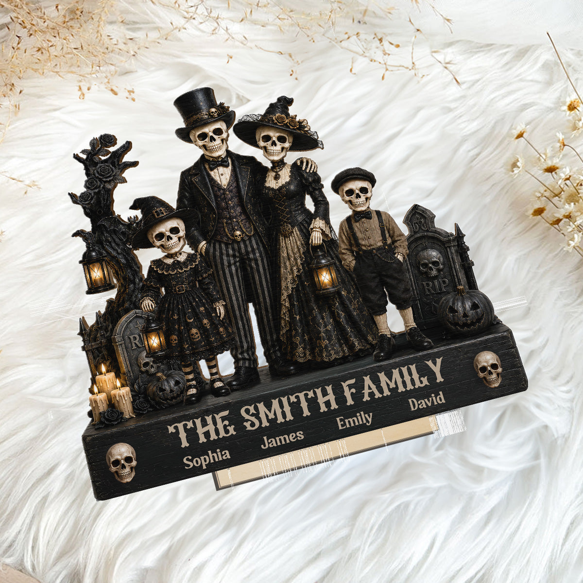 5JlWgsYyS5__pod220260713571_gothic skeleton family 2d flat personalized wooden plaque halloween decoration_pham duy anh_web 7