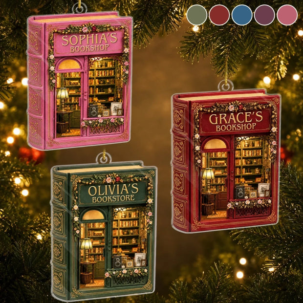 Open For Dreamers Christmas Bookish Gifts For Book Lovers - Personalized Acrylic Ornament