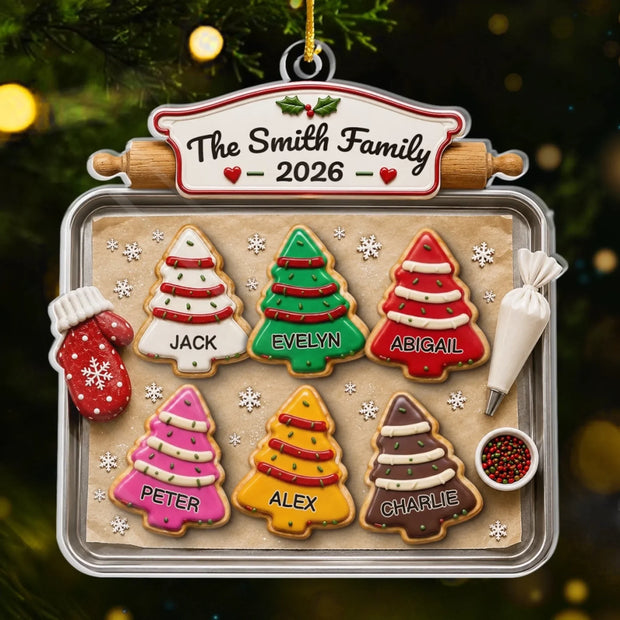 Sweetest Holiday Wishes To All Custom Name Christmas Gifts For Family - Personalized Acrylic Ornament
