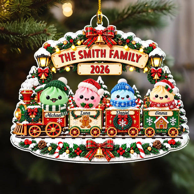 Family Christmas Journey- Personalized Acrylic Ornament - Gift For Family