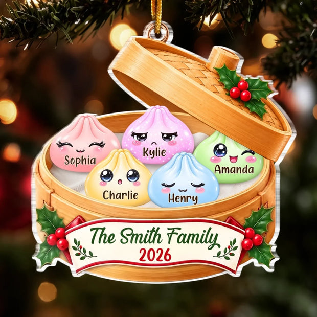 Together For Christmas - Personalized Acrylic Ornament - Gift For Family