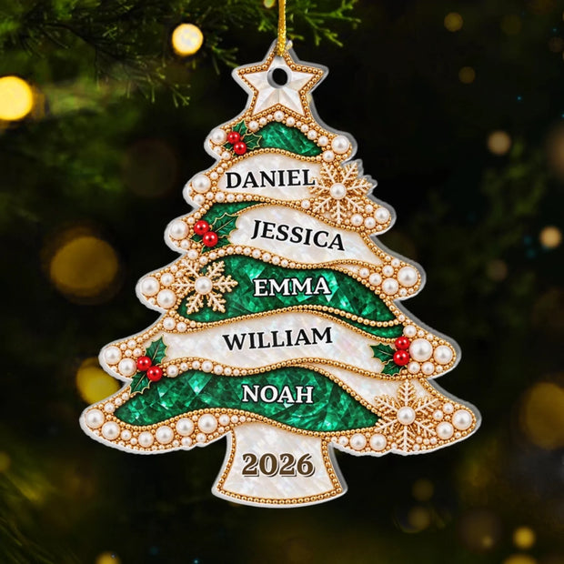 Christmas Tree - Personalized Acrylic Ornament - Christmas Gifts For Family