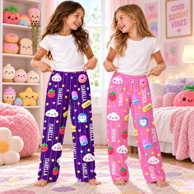 Custom Name Squishy Gifts for Kids, For Daughter - Personalized Pajama Pants