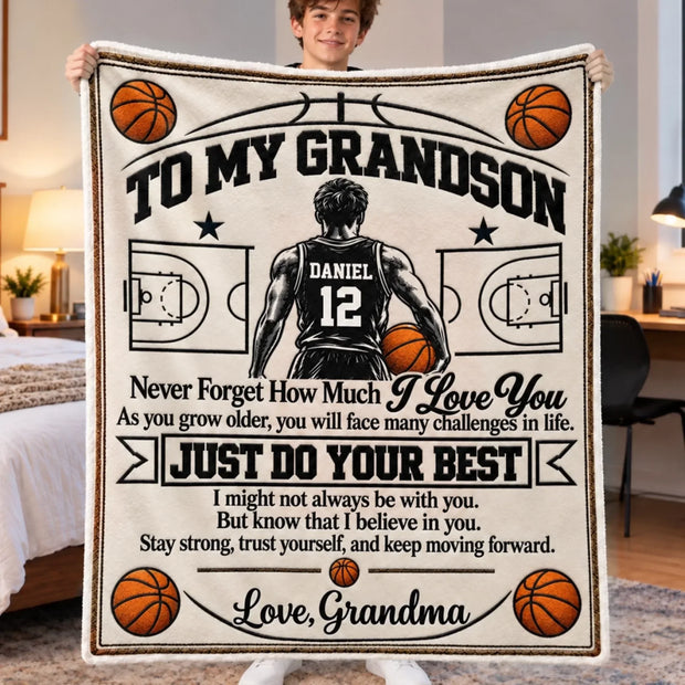 Basketball Gifts - Personalized Blanket - Gift For Him