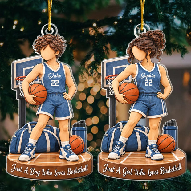 Built To Compete- Personalized Acrylic Ornament - Gift For Him, Her