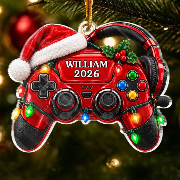 Night Games - Personalized Acrylic Ornament - Gift For Family