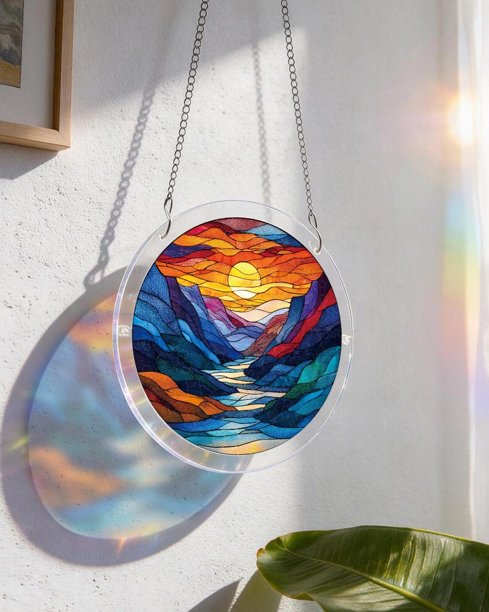 83 piece acrylic jigsaw puzzle suncatcher moonlit riverscape kaayee puzzle 9089047