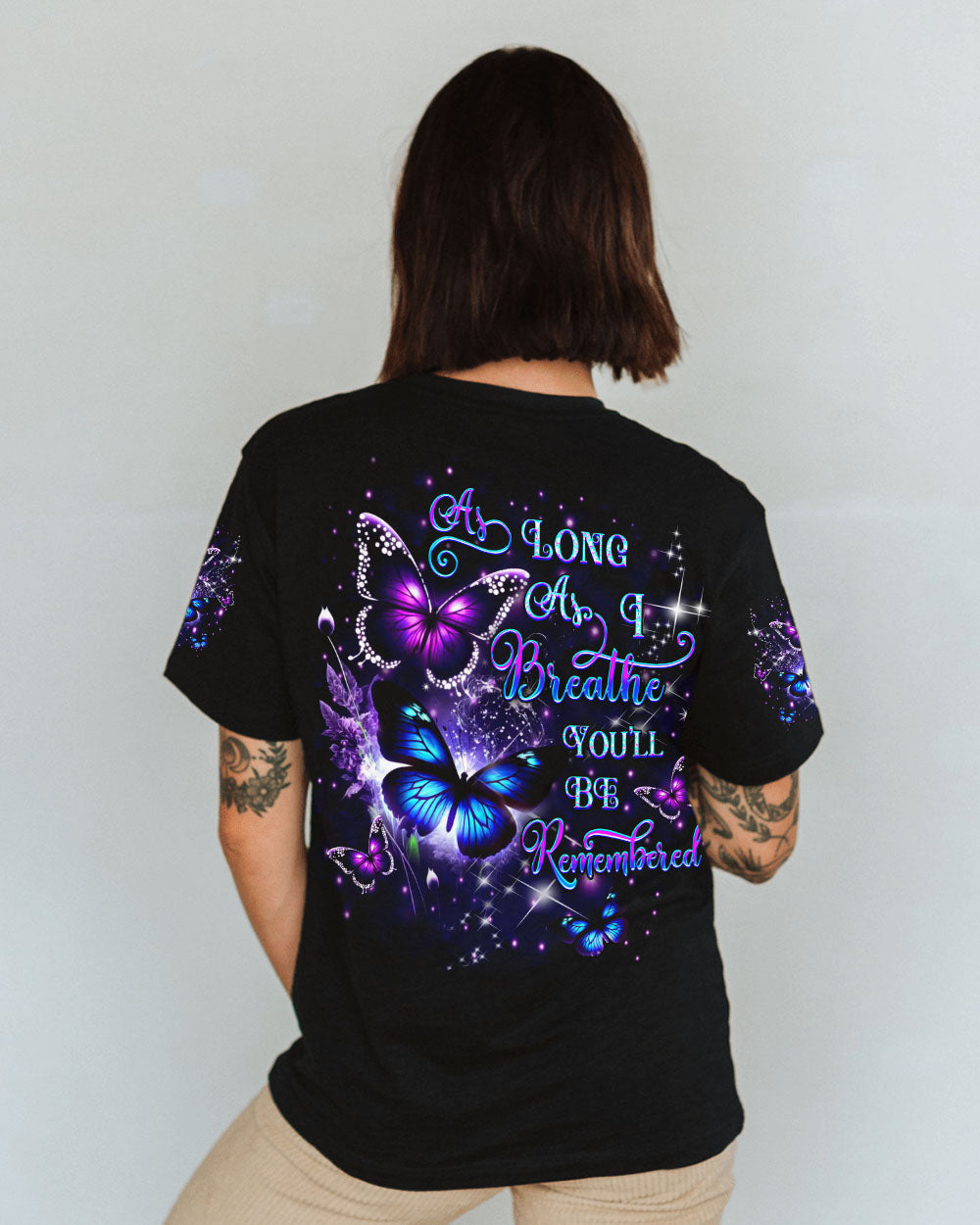As Long As I Breathe You_E2_80_99ll Be Remembered Purple Butterfly AOP Shirts _1_ u9jg0