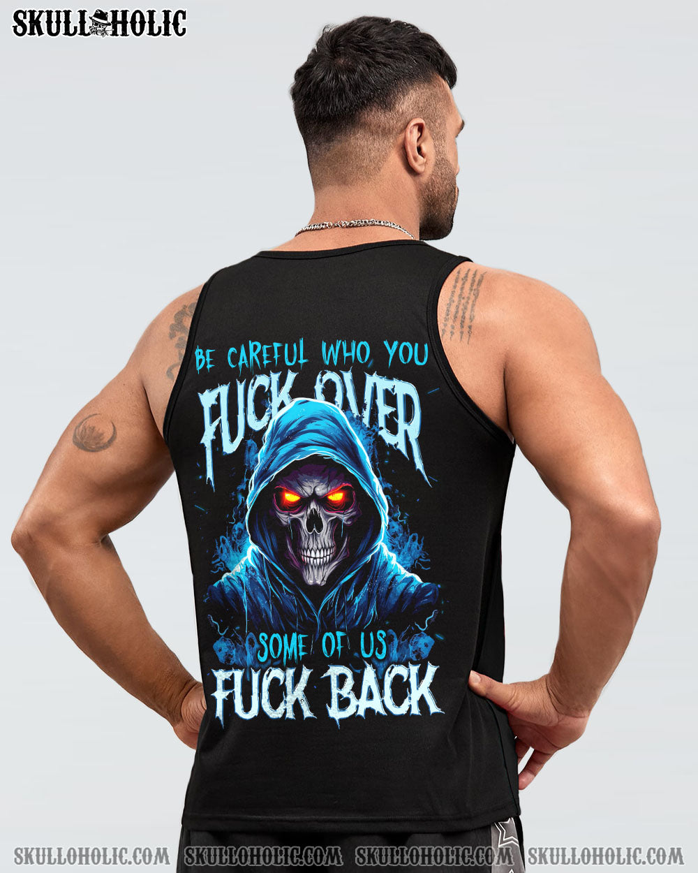 Be Careful Who You F Over Some of Us F Back Grim Reaper Skull Graphic AOP Shirts _17_ yBvcl