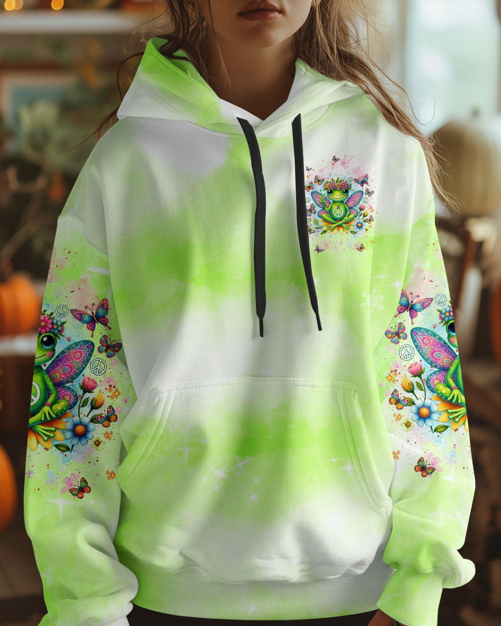 Be You the World Will Adjust Hippie Frog Colorful Peace Tie Dye AOP Shirts _9_ EAFMI