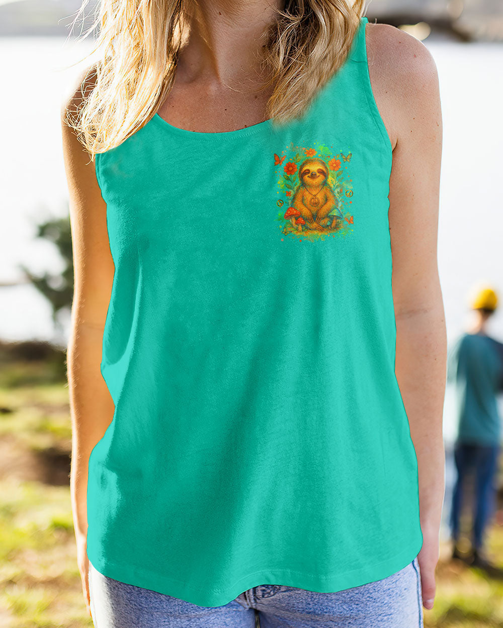 Be You the World Will Adjust Sloth Peaceful and Colorful Nature Design for Women AOP Shirts _12_ z0p42