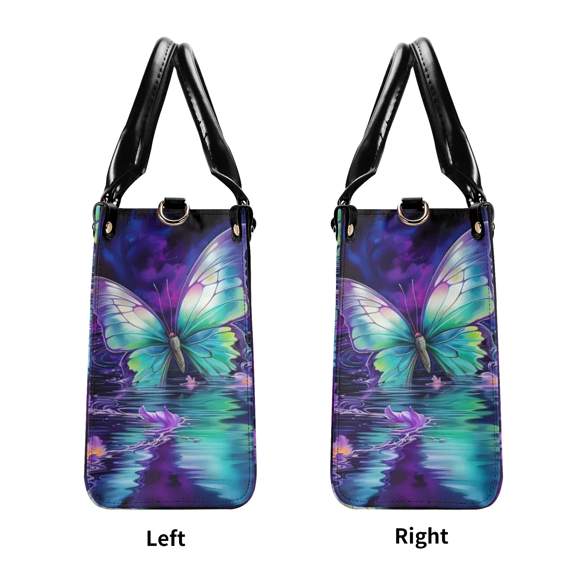 Butterflies Appear When Angels Are Near Angel Butterfly Purple Spiritual Leather Bag _4_ Cx2mQ