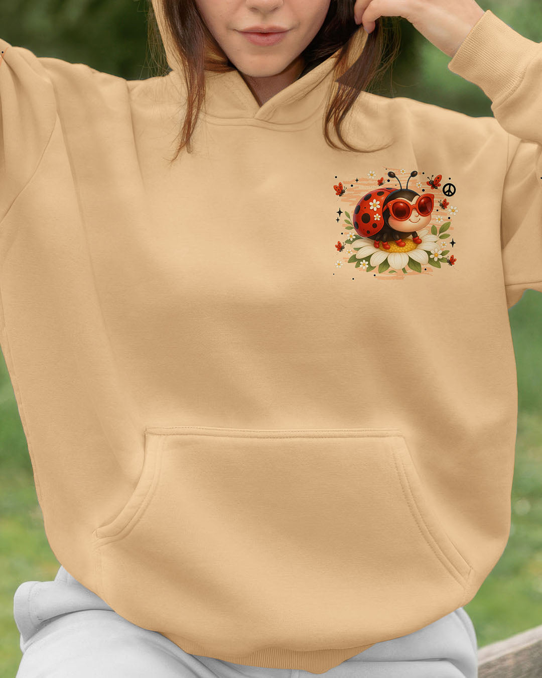 Butterfly Kisses _26 Ladybug Hugs Positive Vibes Peace _26 Love Hippie AOP Shirts _14_ b6LIM