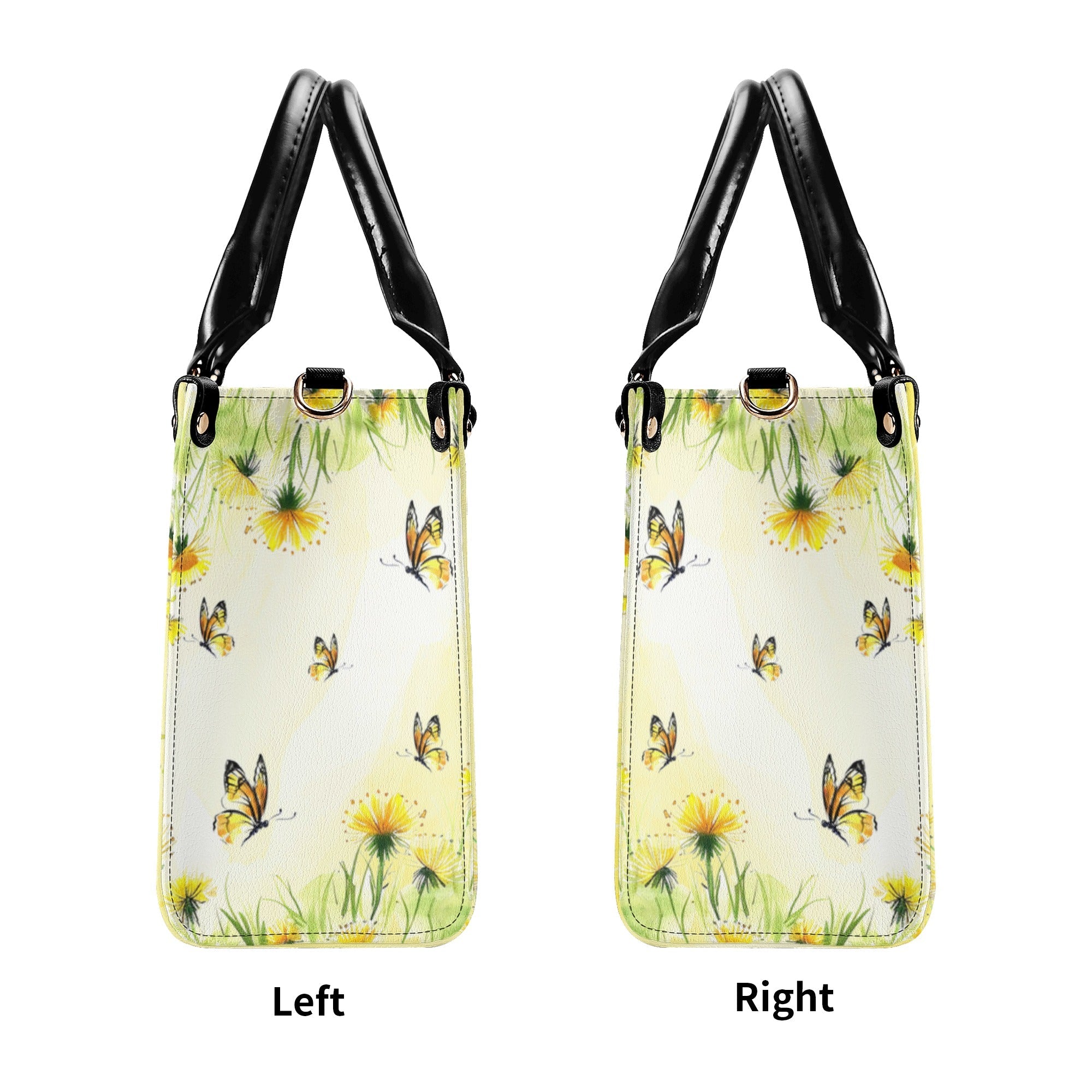 C2_A0Whisper Words of Wisdom Let It Be Yellow Floral Butterfly Hippie Leather Bag _7_ R5KeE