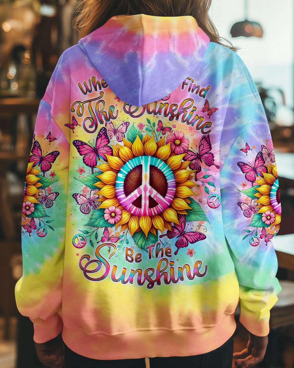Can_E2_80_99t Find the Sunshine Be the Sunshine Tie Dye Sunflower Peace Sign AOP Shirts _12_ yhsKo