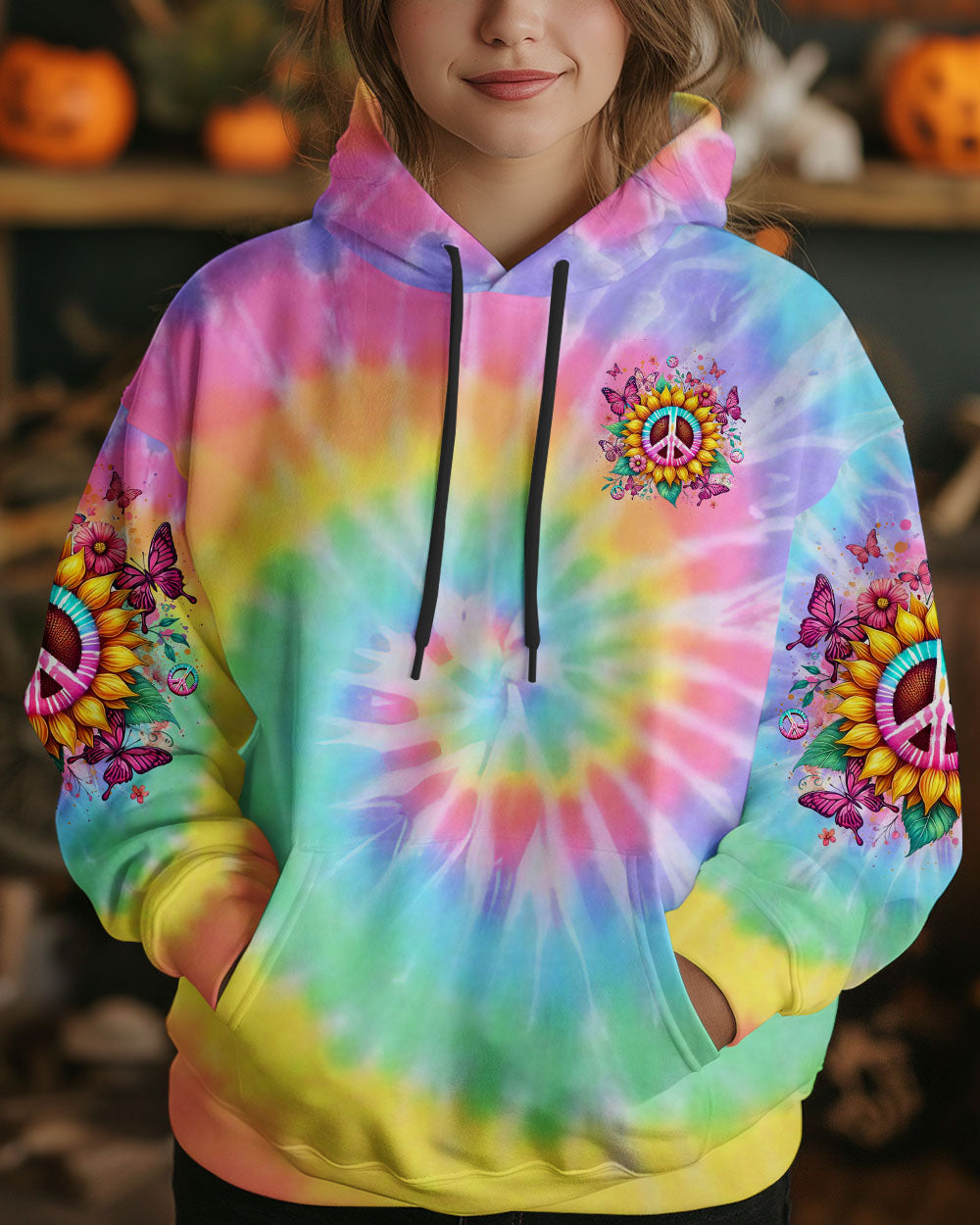 Can_E2_80_99t Find the Sunshine Be the Sunshine Tie Dye Sunflower Peace Sign AOP Shirts _4_ CgADF