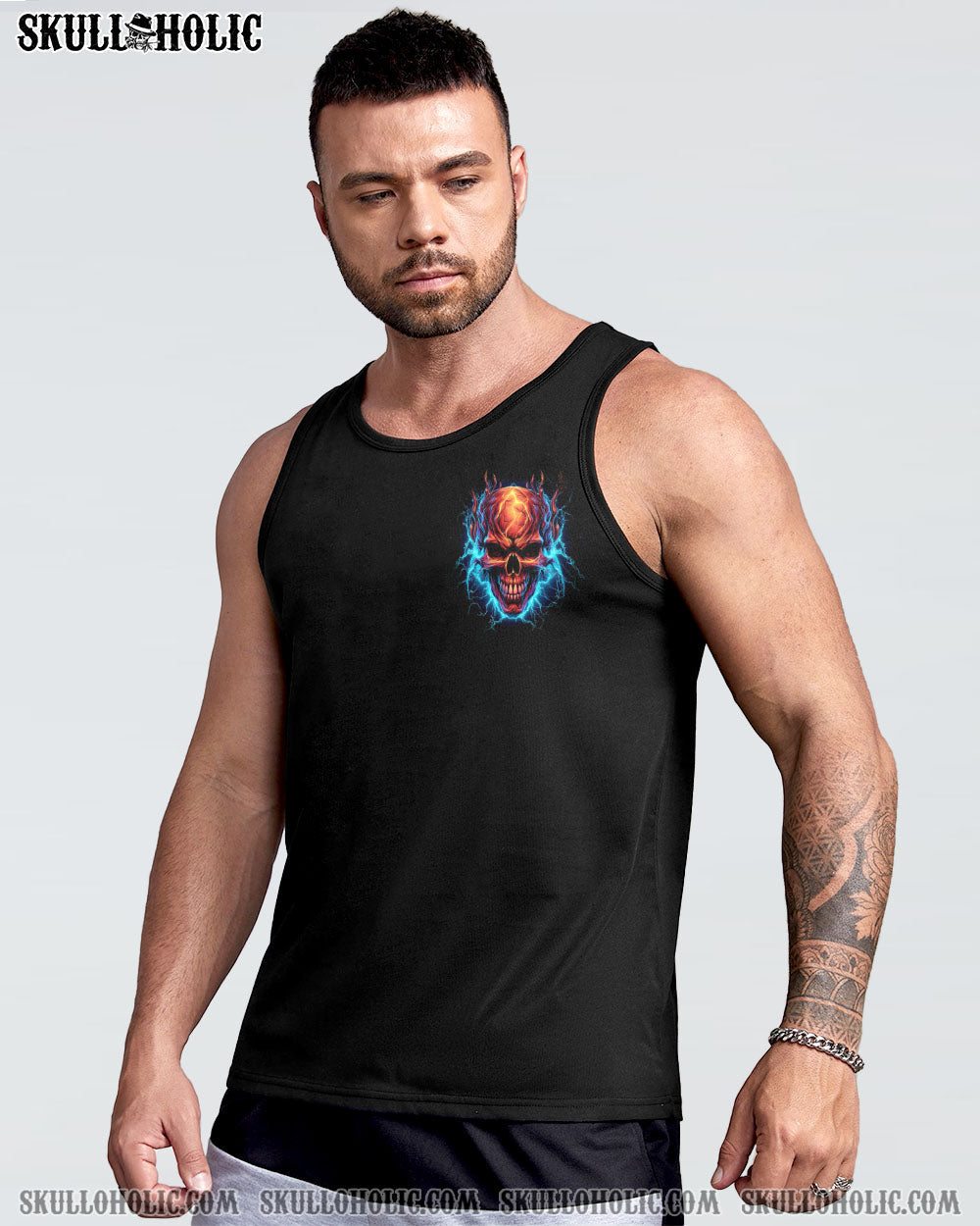 Can_E2_80_99t Go to Hell Devil Has a Restraining Order Lightning Skull Graphic AOP Shirts _15_ gvZFd