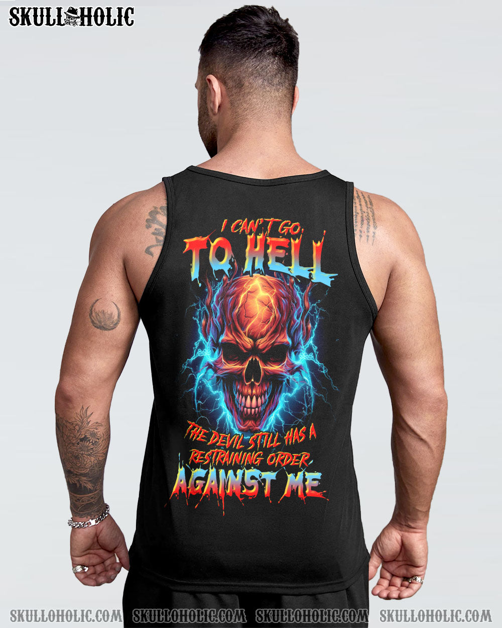 Can_E2_80_99t Go to Hell Devil Has a Restraining Order Lightning Skull Graphic AOP Shirts _16_ AXVee