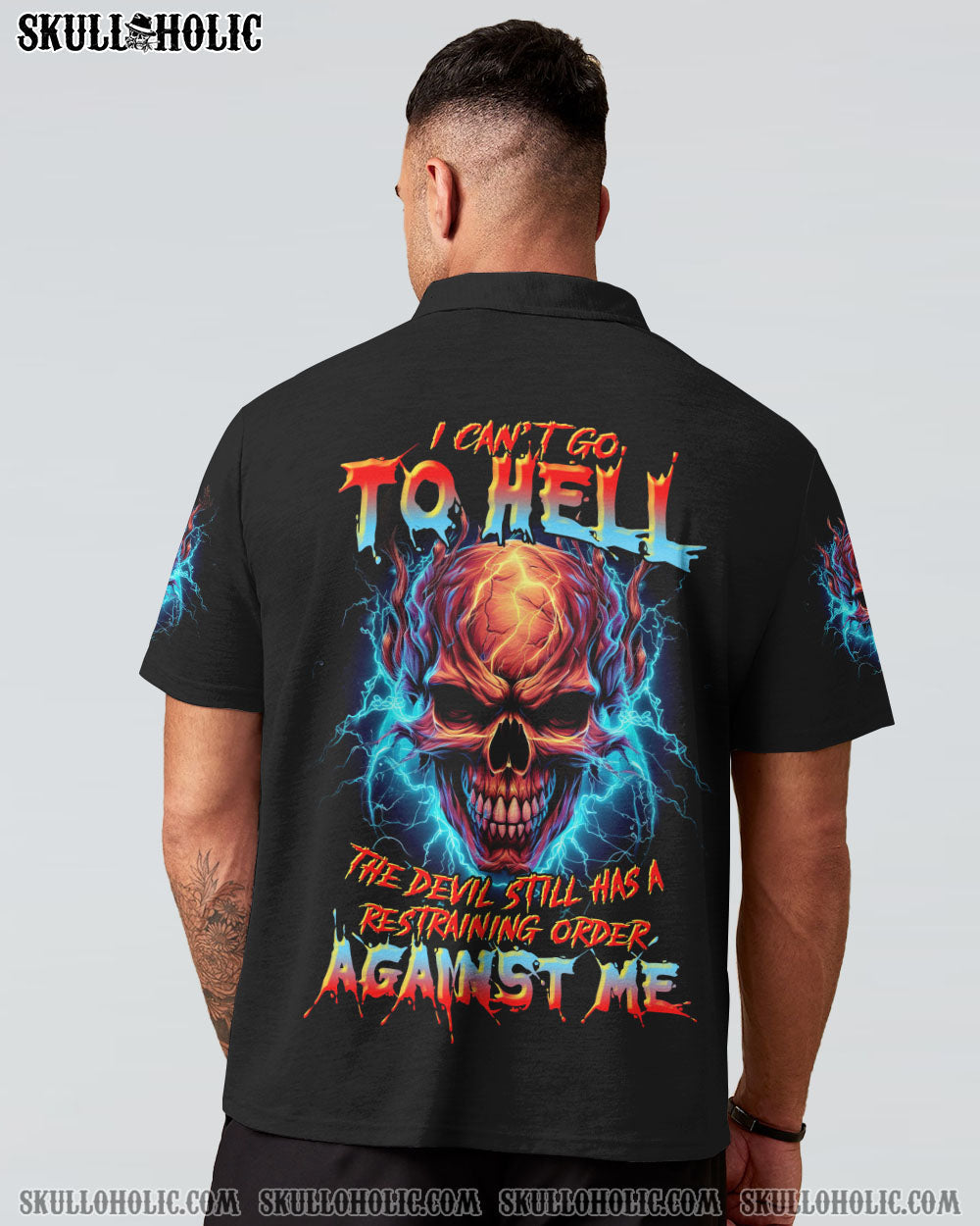Can_E2_80_99t Go to Hell Devil Has a Restraining Order Lightning Skull Graphic AOP Shirts _4_ ClK4x