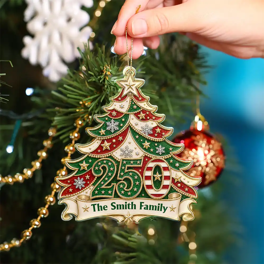 Christmas Home For The Holidays Personalized Custom Shaped Acrylic Ornament TT1392 IMA211 MK4