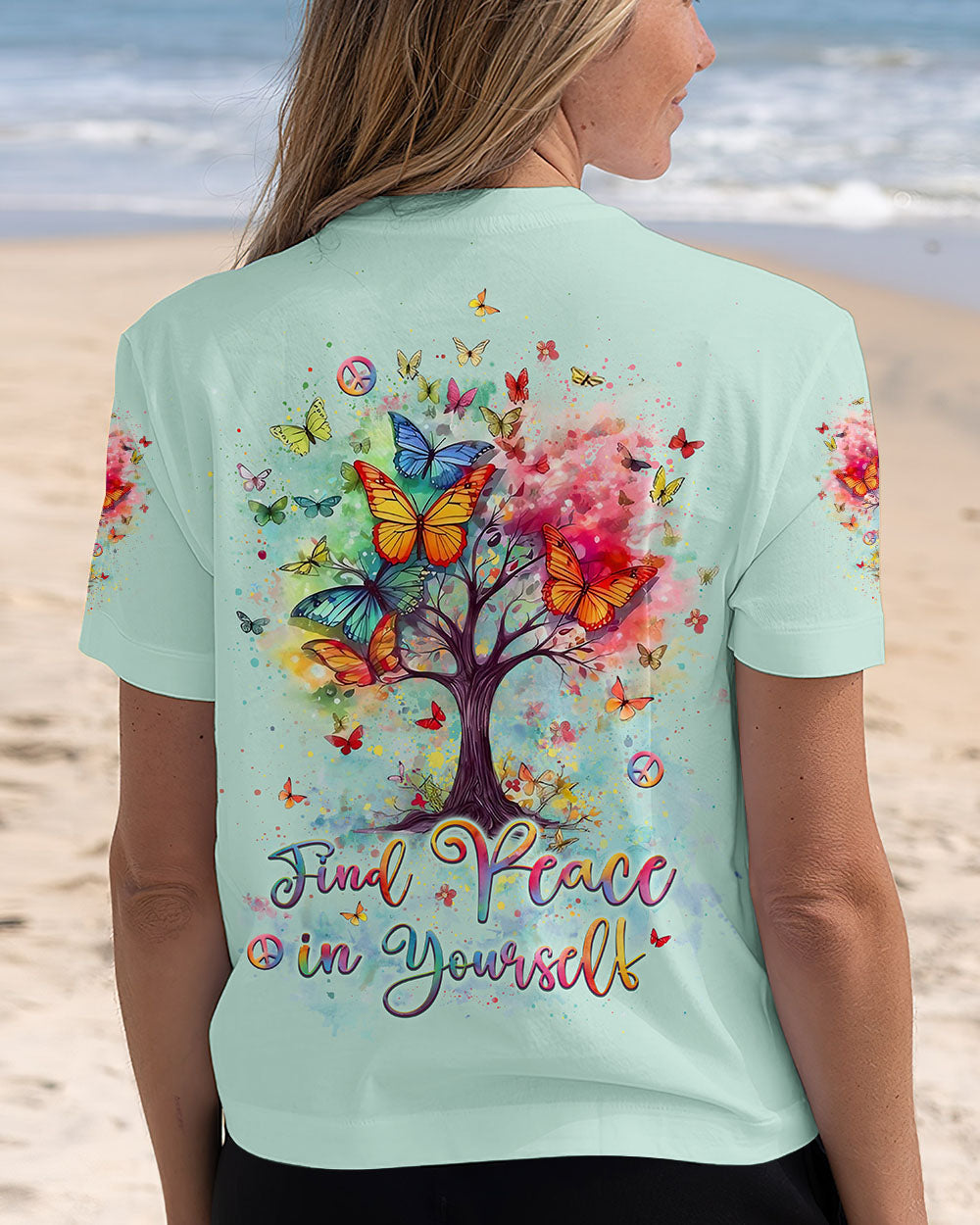 Colorful Inspirational Butterfly Tree of Life _13_ ovBDI