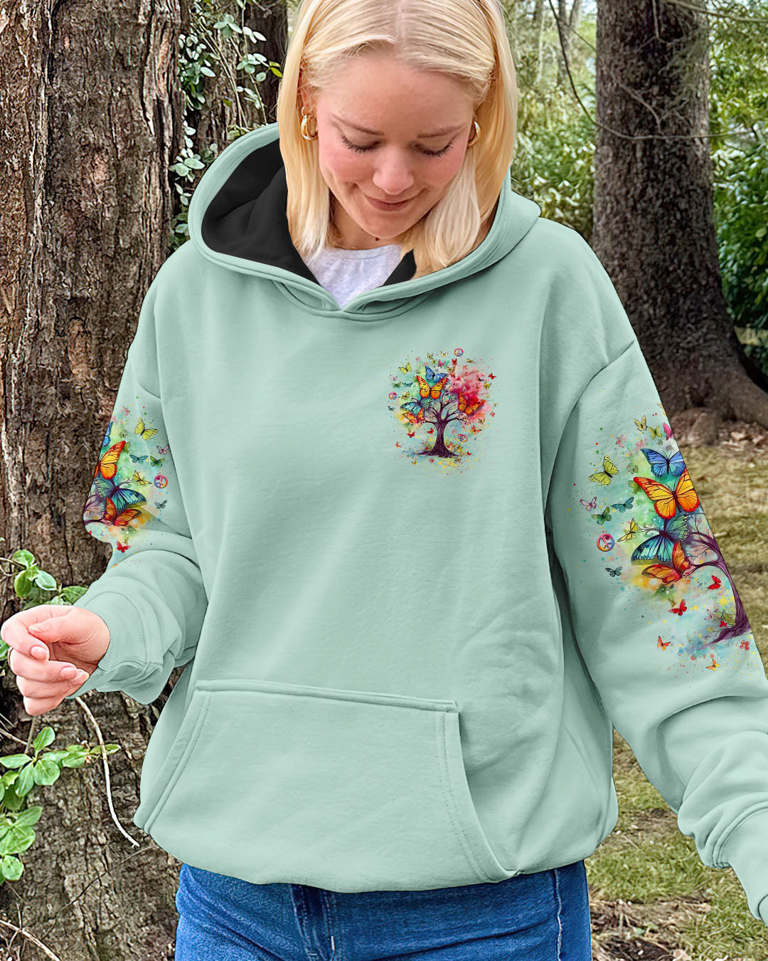 Colorful Inspirational Butterfly Tree of Life _14_ rBJ9i