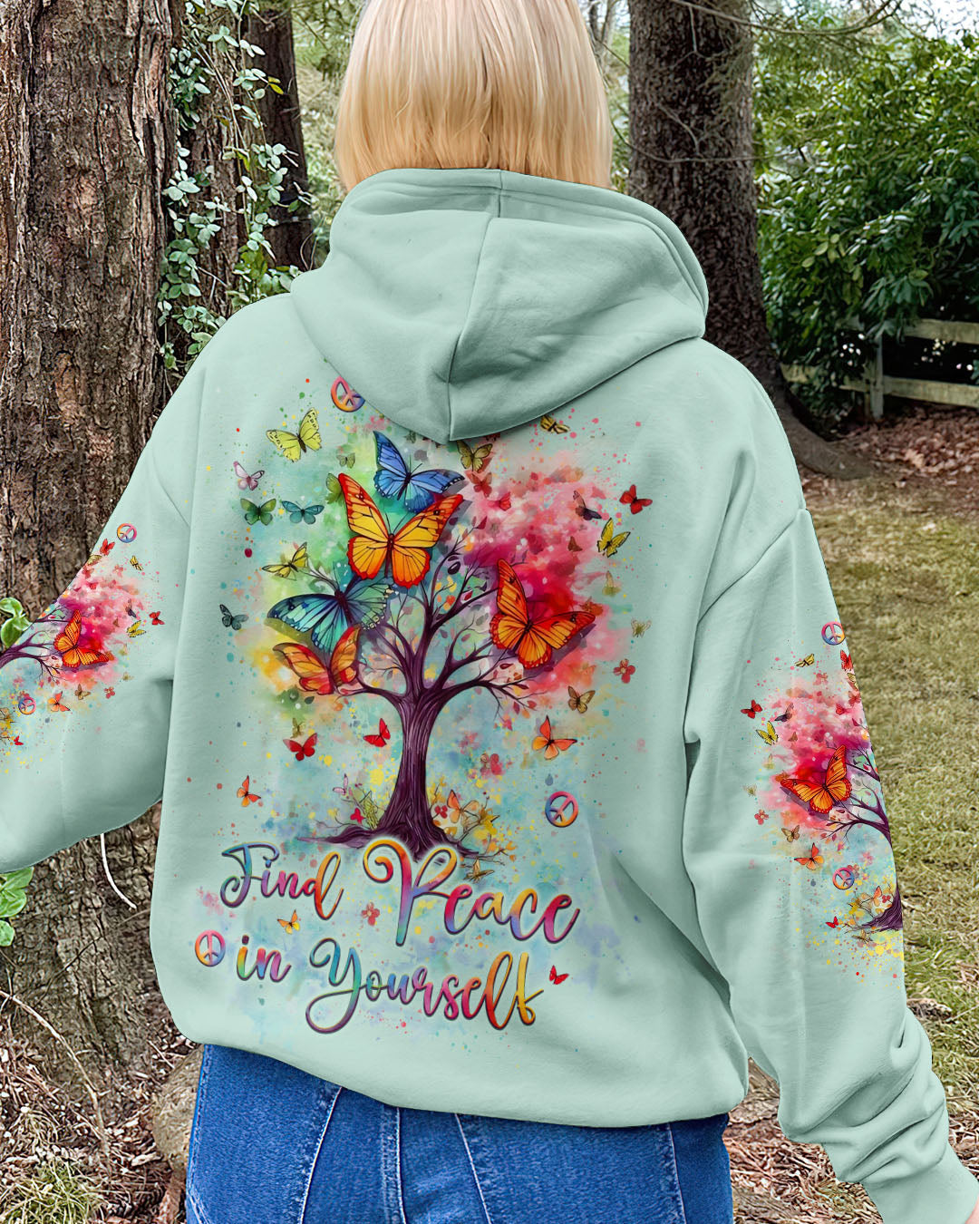 Colorful Inspirational Butterfly Tree of Life _8_ G2vnu