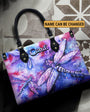 Custom Name Watercolor Galaxy Dragonfly Personalized Leather Bag Gift for Women _1_ 2buVz