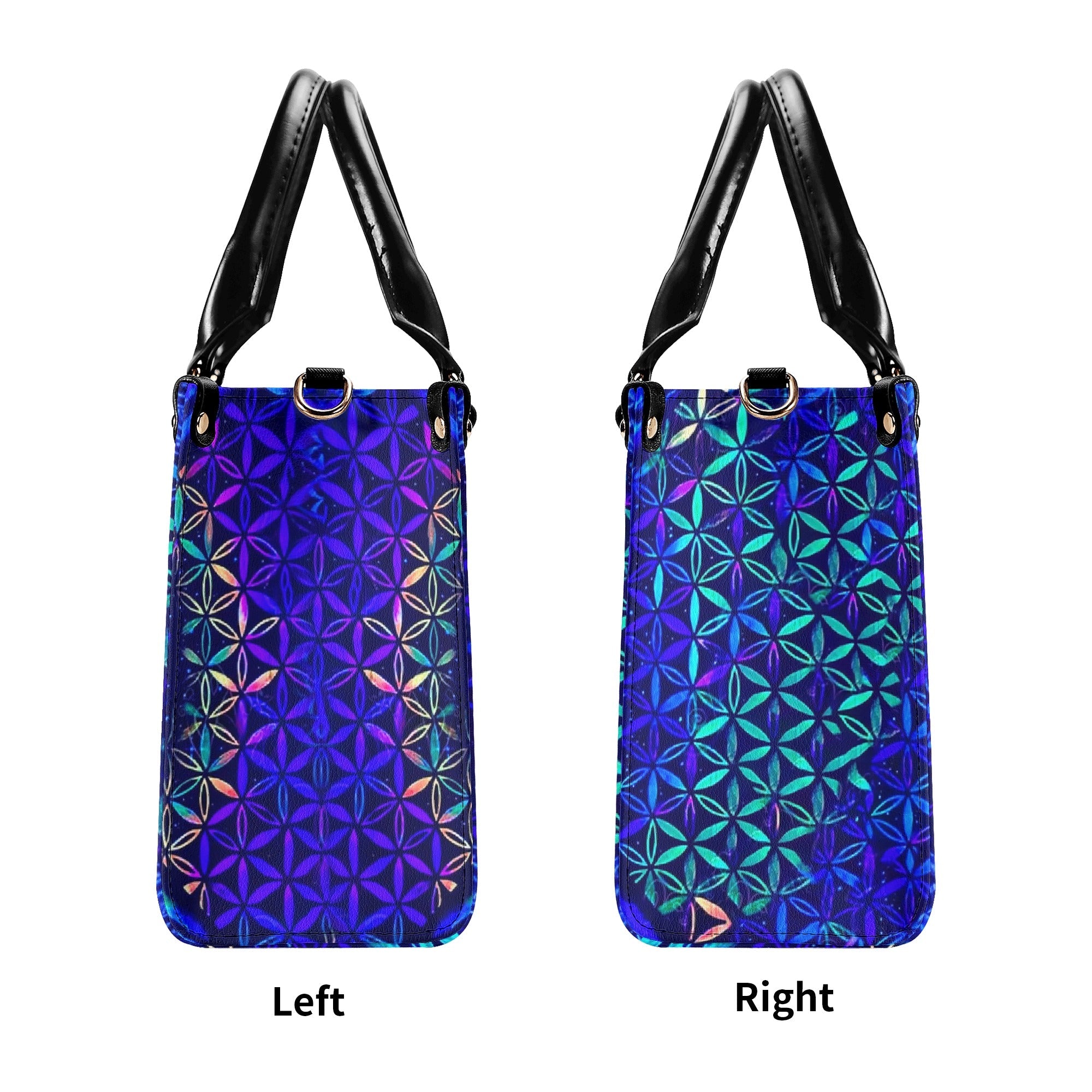Custom Name Yin Yang Mandala Personalized Hippie Leather Bag Gift for Women _8_ agmRO