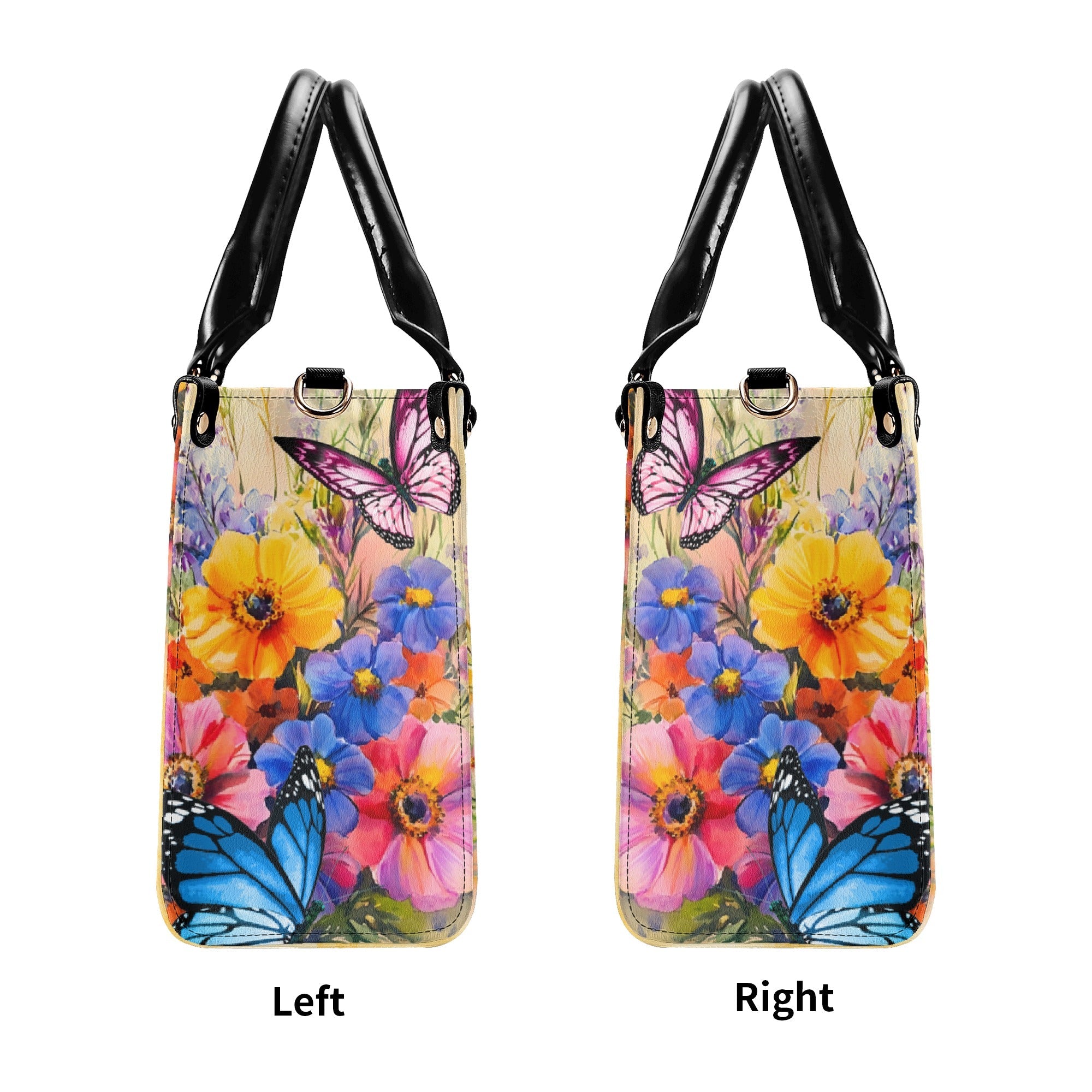 Custom Name You Belong Among the Wildflowers Personalized Leather Bag Gift for Women _6_ YVydB