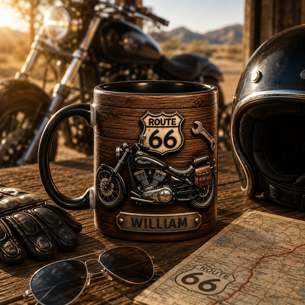 Custom_Route_66_motorcycle_mug_for_biker_dad_with_personalized_name_premium_ceramic_coffee_mug_for_motorcycle_enthusiasts