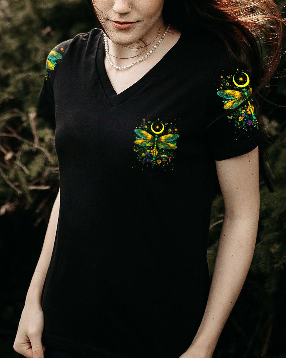 Dance with Fairies and Talk to the Moon Dragonflies Mystical Nature AOP Shirts _10_ FUSmE