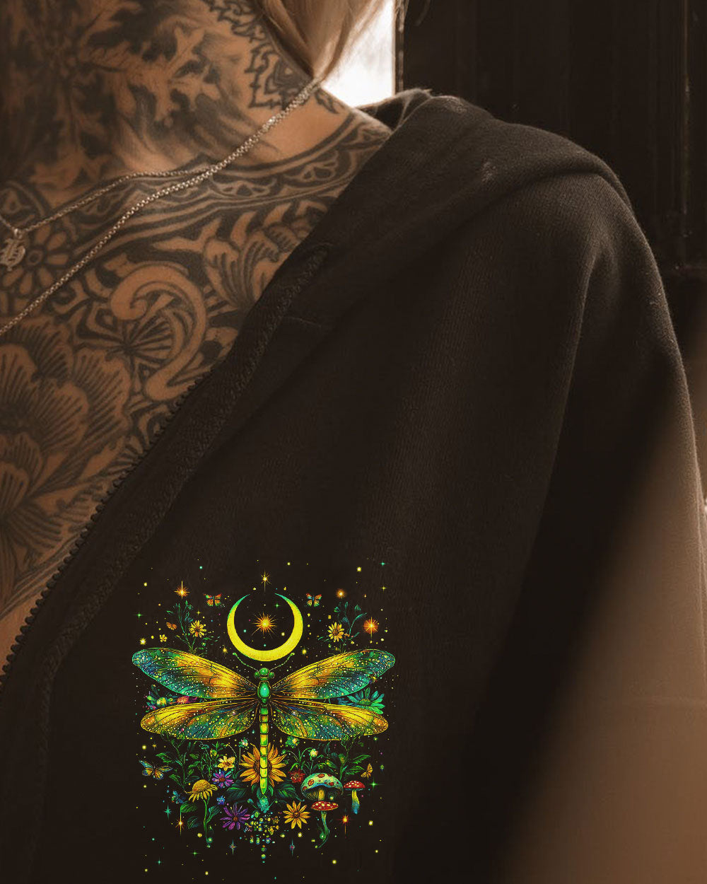 Dance with Fairies and Talk to the Moon Dragonflies Mystical Nature AOP Shirts _2_ Ecxvz