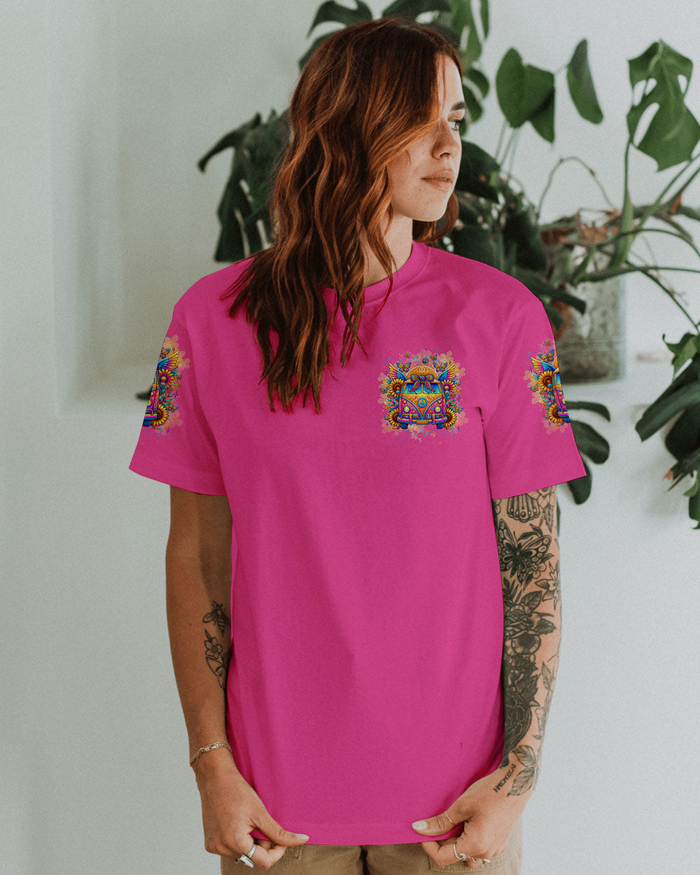 Desert Highway Cool Wind in My Hair Peace Van Colorful Hippie AOP Shirts _10_ wFSIq